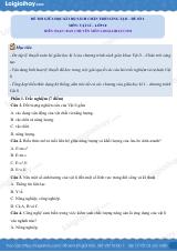 Đề thi giữa học kì 1 Vật lí 10 Chân trời sáng tạo - Đề số 02